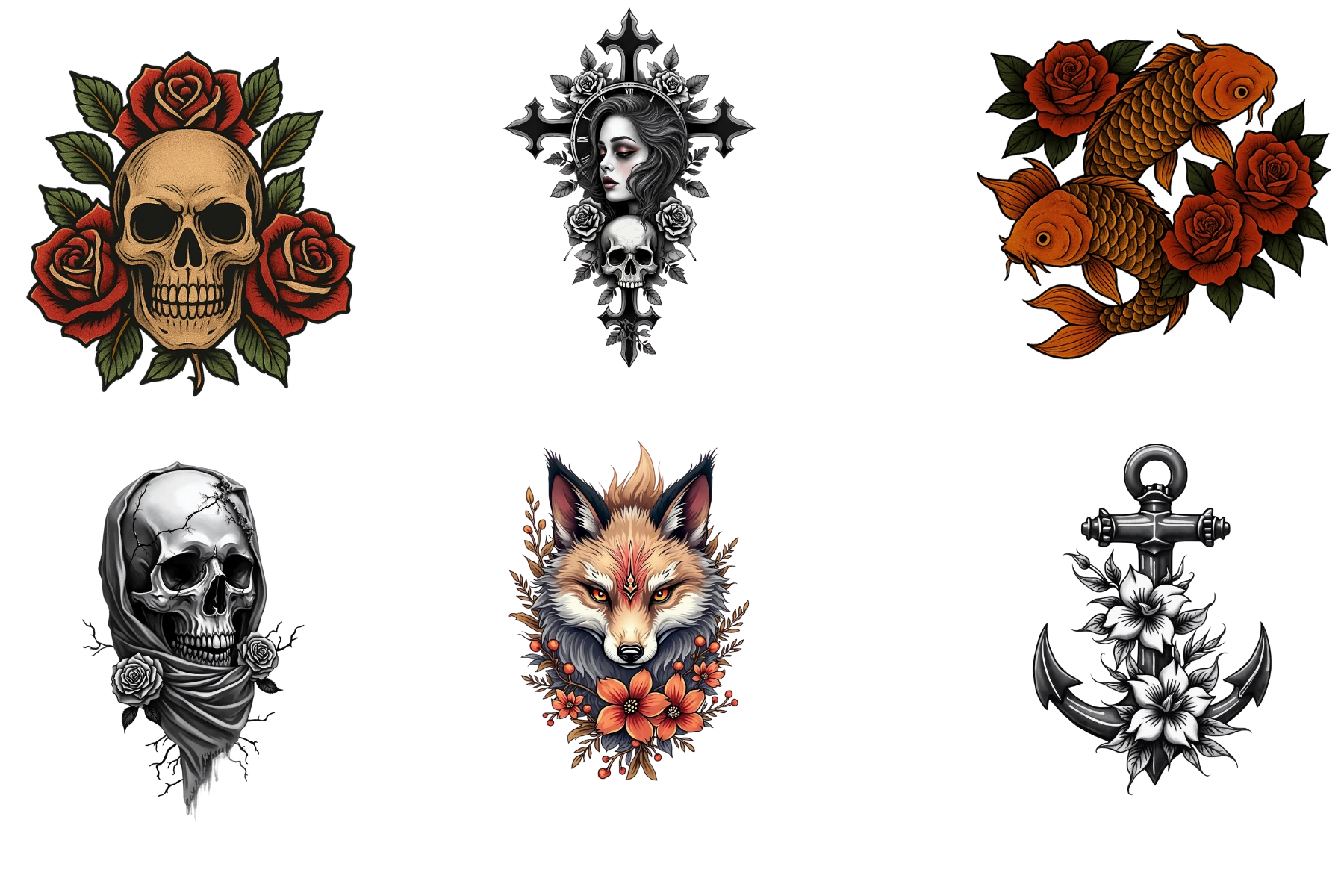 AI Generated Tattoo Designs Collection 1